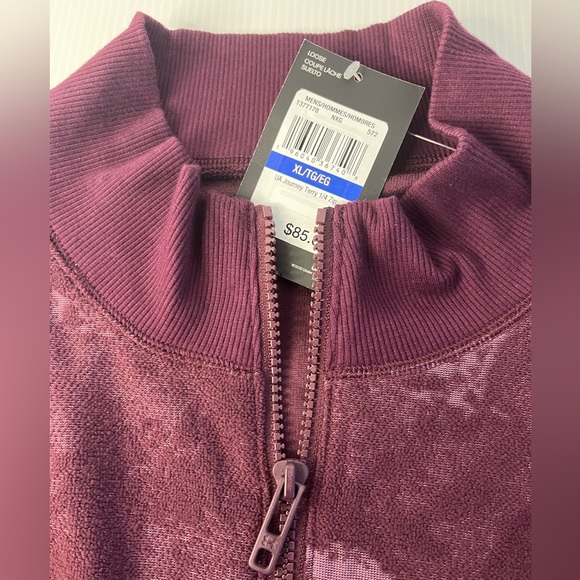 Under Armour Journey Stretch Short Sleeve 1/4 zip Terry Jacquard Jersey Knit Top - Picture 10 of 16